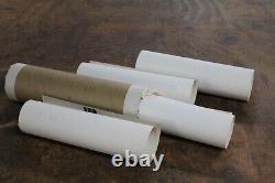 SCARCE 1960s NOS WINCHESTER DEALER DOOR WINDOW SIGN SET OF 4 WITH TUBE FATHER'S