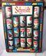 Schmidt Beer Plastic Beer Can Display Collector Series With Cans Vintage Sign T
