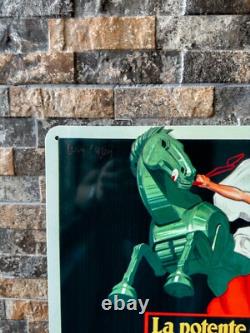 Shell Benzina Olio Vintage Italian Heavy Metal Sign XXL 24x16(60x40 cm)