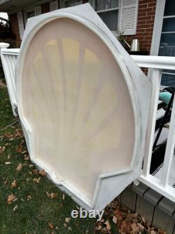 Shell Pecten Logo Gas Station Sign All-Original Vintage 64 x 58 x 3