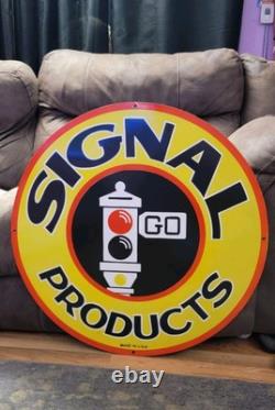 Signal Gasoline vintage gas porcelain sign