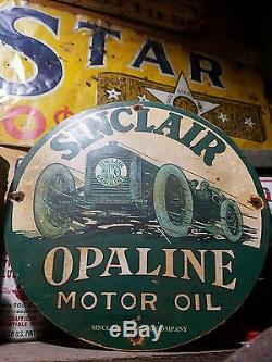 Sinclain vintage old gas oil sign rare