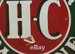 Sinclair HC Gasoline Vintage 48 Porcelain Sign