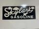 Skylark Gasoline Porcelain Enamel Vintage Sign Aviation Clouds Petroliana 16x6.5