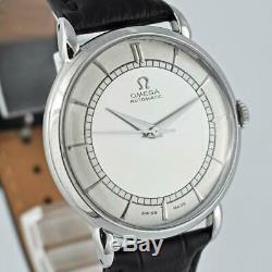 Special Vintage Omega Early Bumper Automatic Steel Original Signed Gents Watch