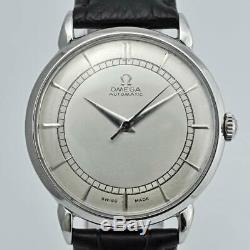 Special Vintage Omega Early Bumper Automatic Steel Original Signed Gents Watch