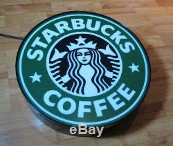 Starbucks 18 Vintage Lighted Authentic Store Sign with on/off switch Nice