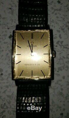 Stunning Vintage 14K Gold Omega Watch with Tiffany & Co. Signed