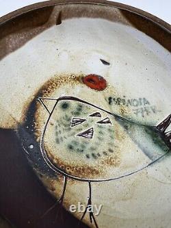 Susana Espinosa Pottery Bird Bowl 6 5/8 Wide Signed Vintage MCM