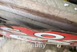 TEXACO Gasoline Motor Oil Porcelain Sign 42in Round Vintage 1931 Original