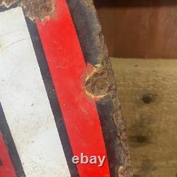 TEXACO Gasoline Motor Oil Porcelain Sign 42in Round Vintage 1931 Original