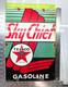 Texaco Sky Chief 18 Genuine Vintage Flt Gas Pump Service Station Porcelain Sign