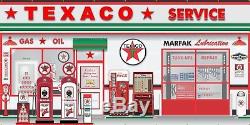 Texaco Vintage Gas Station Scene Mural Sign Banner Huge Garage Wall Art 8' X 16