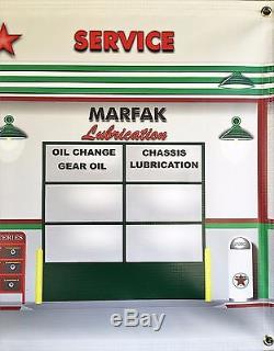 Texaco Vintage Gas Station Scene Wall Mural Sign Banner Huge Garage Art ...