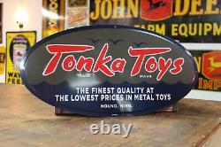 Tonka Toys Gas & Oil Metal Sign Vintage Toy Store Decor 66