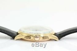 Tourneau by Breitling 18K Gold Vintage Chronograph Watch Ref. 760 Signed Turnheim