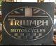 Triumph Vintage Cast Metal Sign