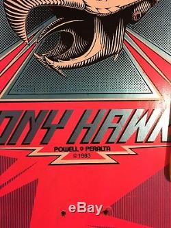 Used 1983Powell PeraltaTony HawkSignedSkateboard Deck! Vintage