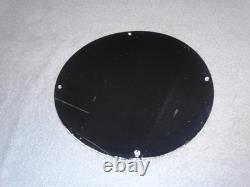 VINTAGE 11 3/4 in TIOGA GASOLINE INDIAN CHIEF PORCELAIN METAL KANSAS OIL SIGN