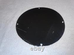 VINTAGE 11 3/4 in TIOGA GASOLINE INDIAN CHIEF PORCELAIN METAL KANSAS OIL SIGN