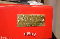 VINTAGE 1939 CHAMPION SPARK PLUG AIR COMPRESSOR PROFESSIONALLY RESTORED with SIGN