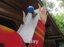 VINTAGE 1950's ROADSIDE ANIMATED ADVERTISING SIGN Drive-in, gas station, motel, etc