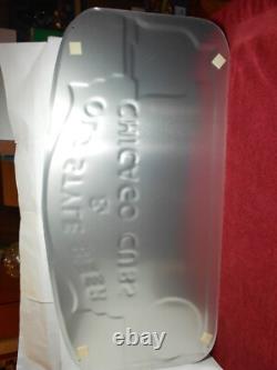 VINTAGE 2000 NEW 35x17 WRIGLEY FIELD CUBS OLD STYLE BEER ADV SIGN TIN TACKER-C85