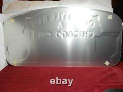 VINTAGE 2000 NEW 35x17 WRIGLEY FIELD CUBS OLD STYLE BEER ADV SIGN TIN TACKER-C85