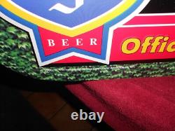 VINTAGE 2000 NEW 35x17 WRIGLEY FIELD CUBS OLD STYLE BEER ADV SIGN TIN TACKER-C85