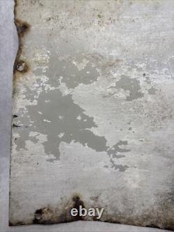 VINTAGE ANTIQUE ATLANTIC WHITE FLASH 13 x 17 PORCELAIN SIGN FREE SHIPPING C17