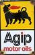 Vintage Agip Race Car Sign