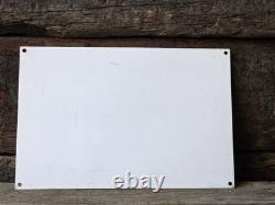 VINTAGE BERKSHIRES MARKET TOPPERS PORCELAIN SIGN HOG AGRICULTURE 12x8