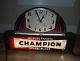 Vintage Champion Spark Plugs Clock-light (art Deco) & Working No Reserve