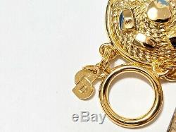 VINTAGE CHRISTIAN DIOR GOLD TONE SIGNED Chr. Dior BRACELET