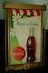 Vintage Coca Cola Sign With Wooden Kay Frame Coke Soda Bottle Cardboard Picture