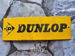 VINTAGE DUNLOP TIRES PORCELAIN SIGN PORCELAIN 12x4
