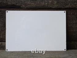 VINTAGE DUROCS FEED PORCELAIN SIGN GROW FASTER ON LESS FEED 12x8
