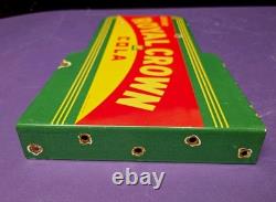 VINTAGE Drink ROYAL CROWN COLA RC DOUBLE-SIDED BRACKET SODA PORCELAIN SIGN GAS