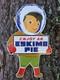 Vintage Eskimo Pie Porcelain Sign'enjoy An Eskimo Pie' 17x10.5