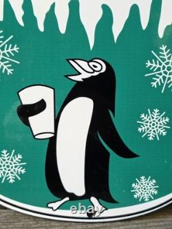 VINTAGE FREEZIE PORCELAIN SIGN NICE SHAPE 12x10
