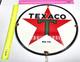 Vintage Genuine Texaco Porcelain Sign Pump Plate Gas Station Oil 12 X 12