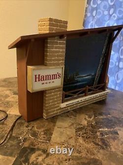 VINTAGE HAMM'S BEER STARRY STARRY NIGHT MOTION SIGN MID CENTURY 22 Long