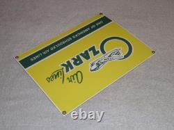 VINTAGE OZARK AIRLINES With AIRPLANE 12 PORCELAIN METAL AIRPORT GASOLINE OIL SIGN