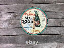 VINTAGE PORCELAIN 7up COLA SIGN