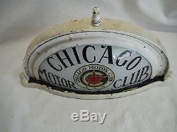 Vintage Rare Chicago Motor Club Aaa Car Rooftop Sign