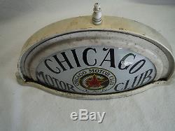 Vintage Rare Chicago Motor Club Aaa Car Rooftop Sign