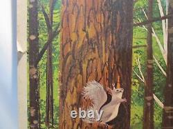 VINTAGE RARE Smokey the Bear Poster 1958 Forest Fire Prevention Sign