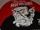 Vintage Richlube Monkey 25 C Quart Ape 11 3/4 Porcelain Metal Gasoline Oil Sign