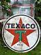 Vintage Reproduction Texaco Motor Oil Double Sided Sign 44