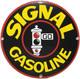 Vintage Signal Gasoline Porcelain Sign Gas Station Motor Oil Pump Plate